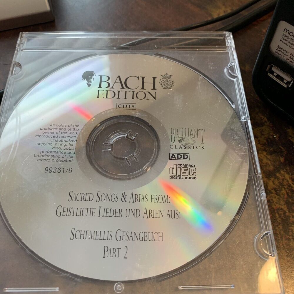 Bach Edition CD: Sacred Songs & Arias from: Geistliche Lieder un Arien Aus